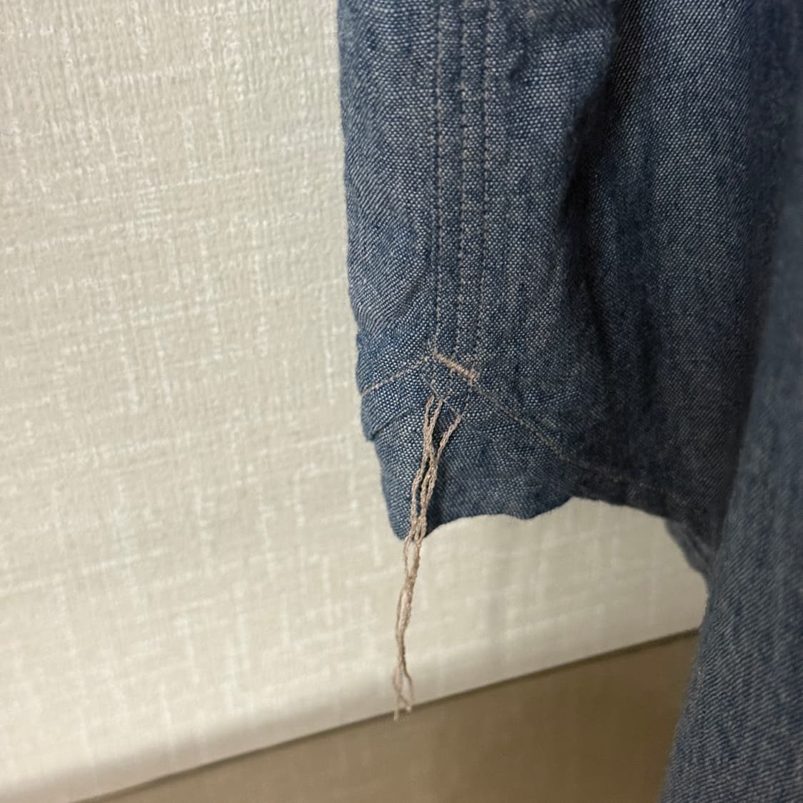 3) 아워셀브스 샴브레이 하프 셔츠 상품이미지4
