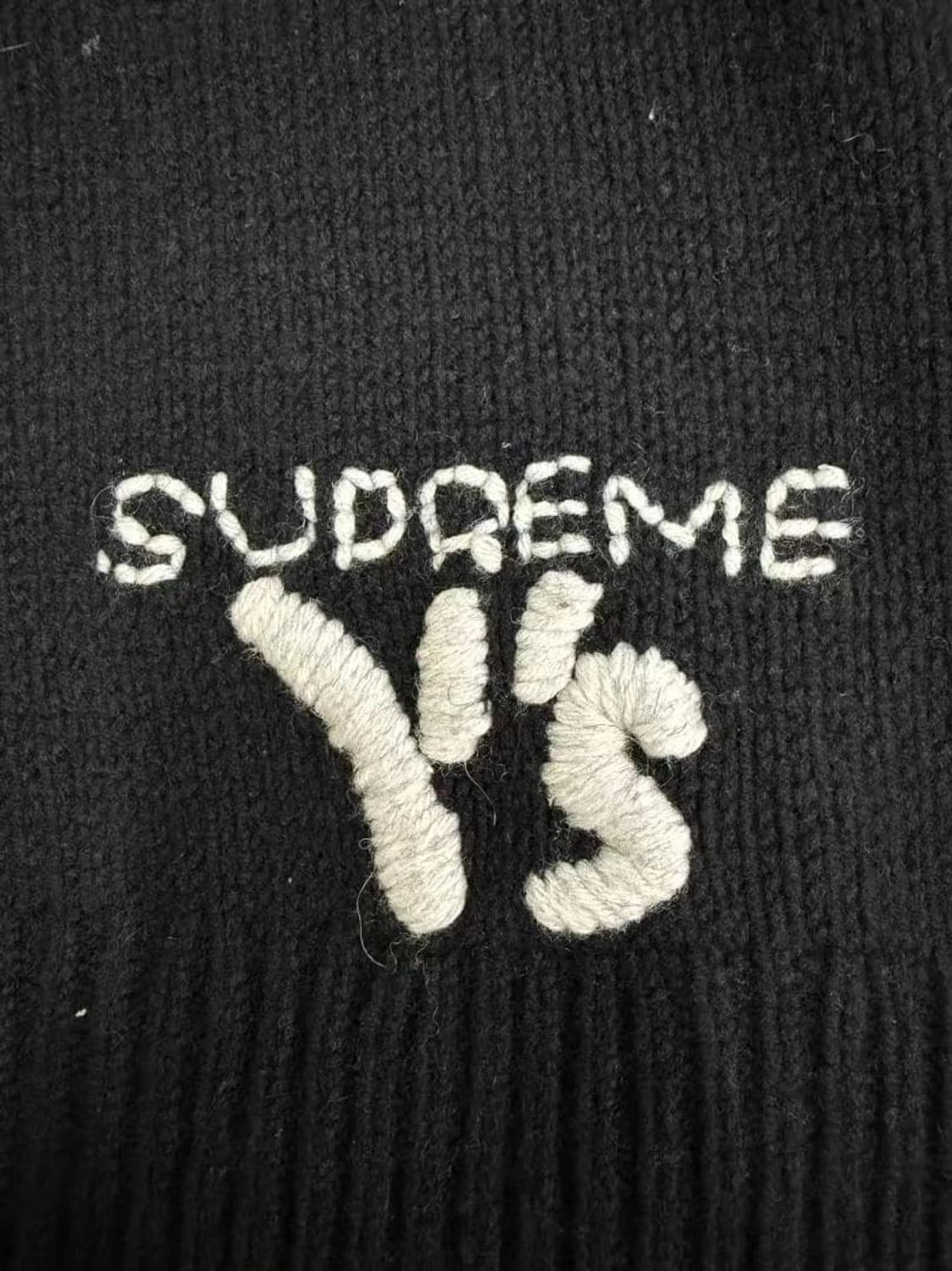 슈프림 X Y's 바이 요지 야마모토 스웨터 블랙 상품이미지3