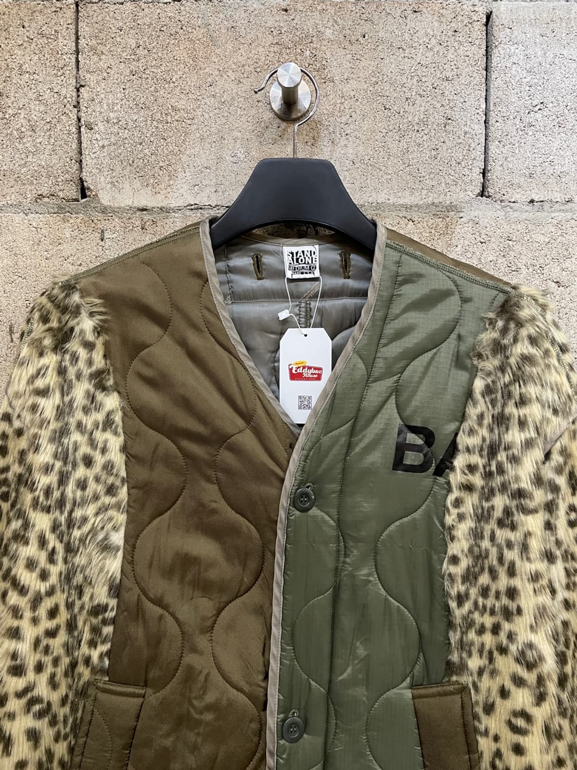 스탠드 얼론 레오파드 퀼팅 자켓  상품이미지2