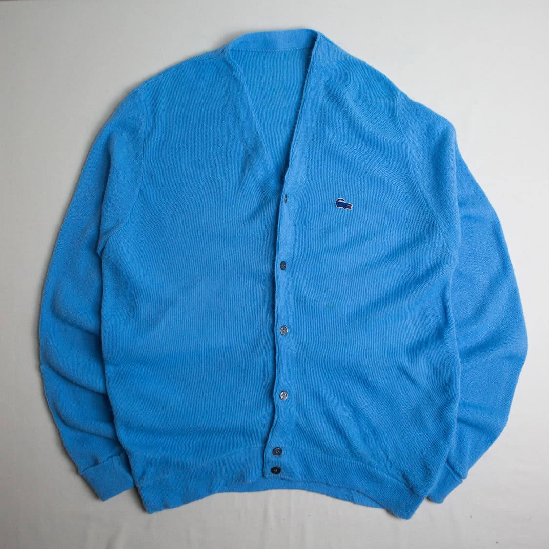 70s IZOD 라코스테 아크릴 가디건 스카이블루 상품이미지1