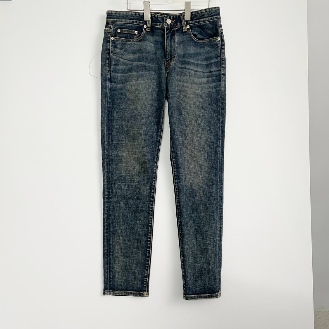 A2 피스워커(Piece Worker) 슬림 핏 워싱 데님 팬츠 32청 상품이미지1