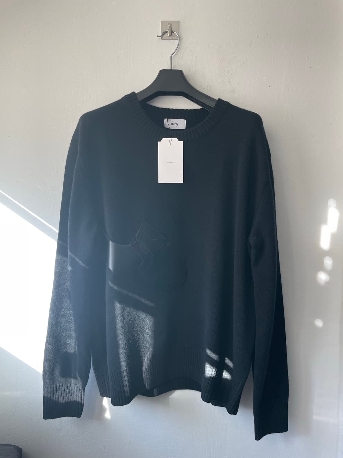 헤리 더비 레더 패치 니트 새제품 상품이미지7