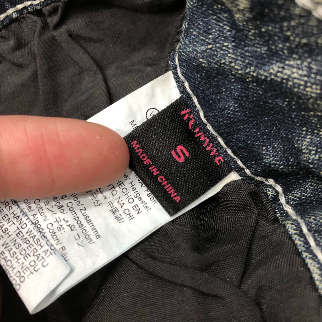 새상품 롬위 퍼 포켓 데님 미니 스커트 상품이미지6