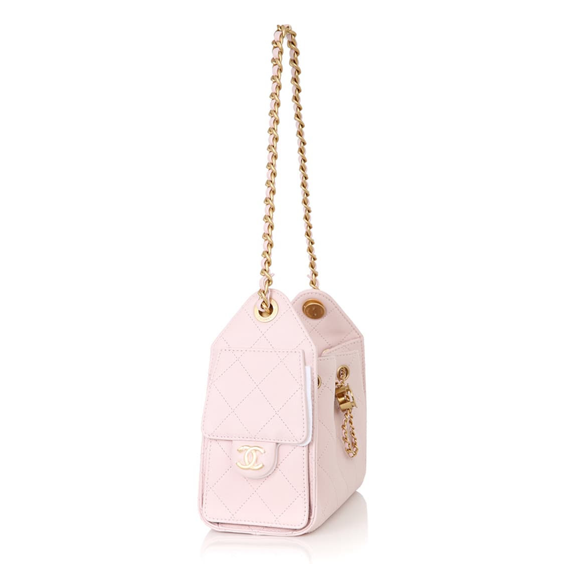 샤넬 25백 미니 캐비어 핑크 금장 체인숄더백 AS5631 상품이미지3