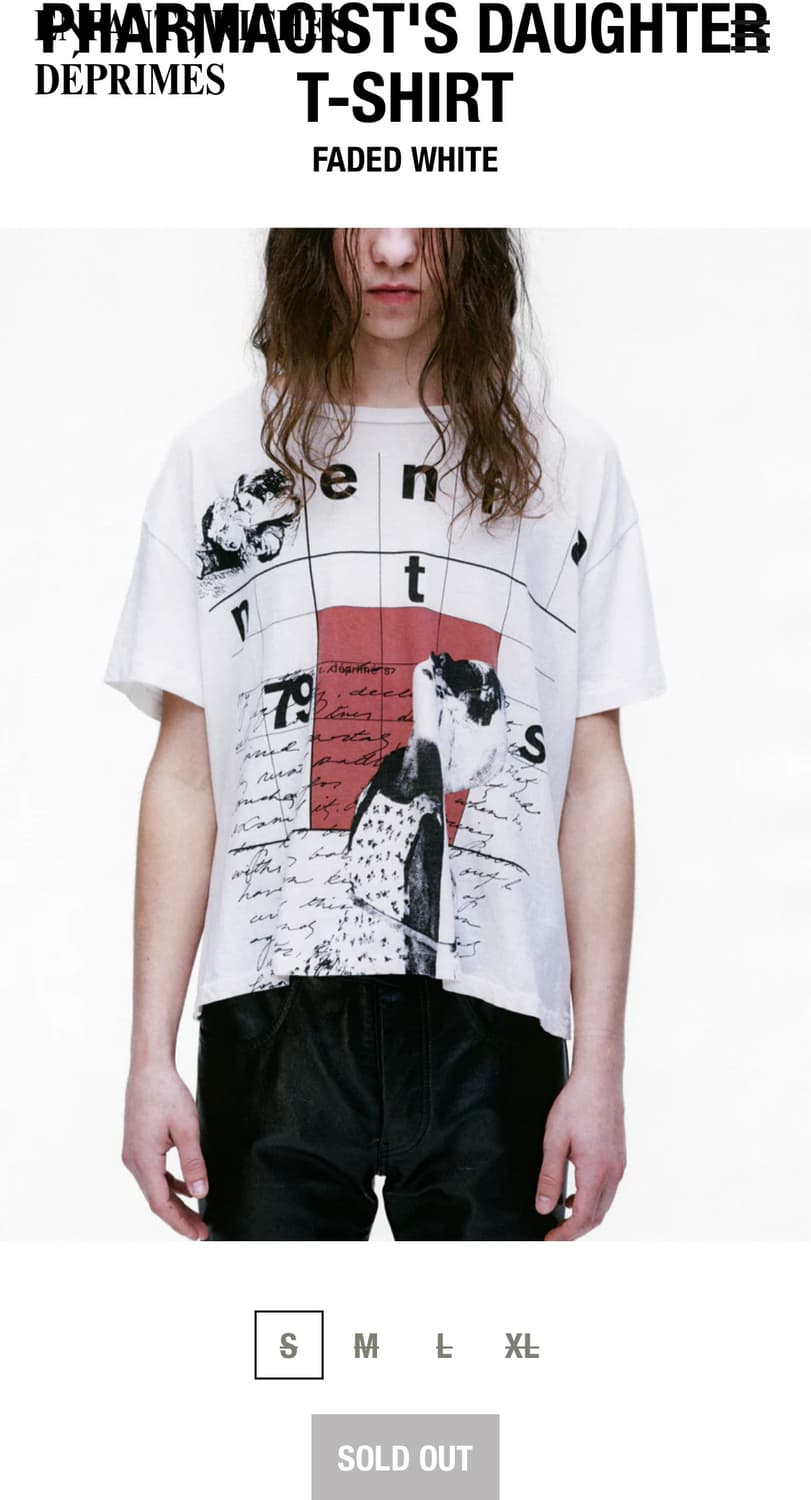 E.R.D. PHARMICIST'S DAUGHTER 티셔츠 판매합니다. 상품이미지1