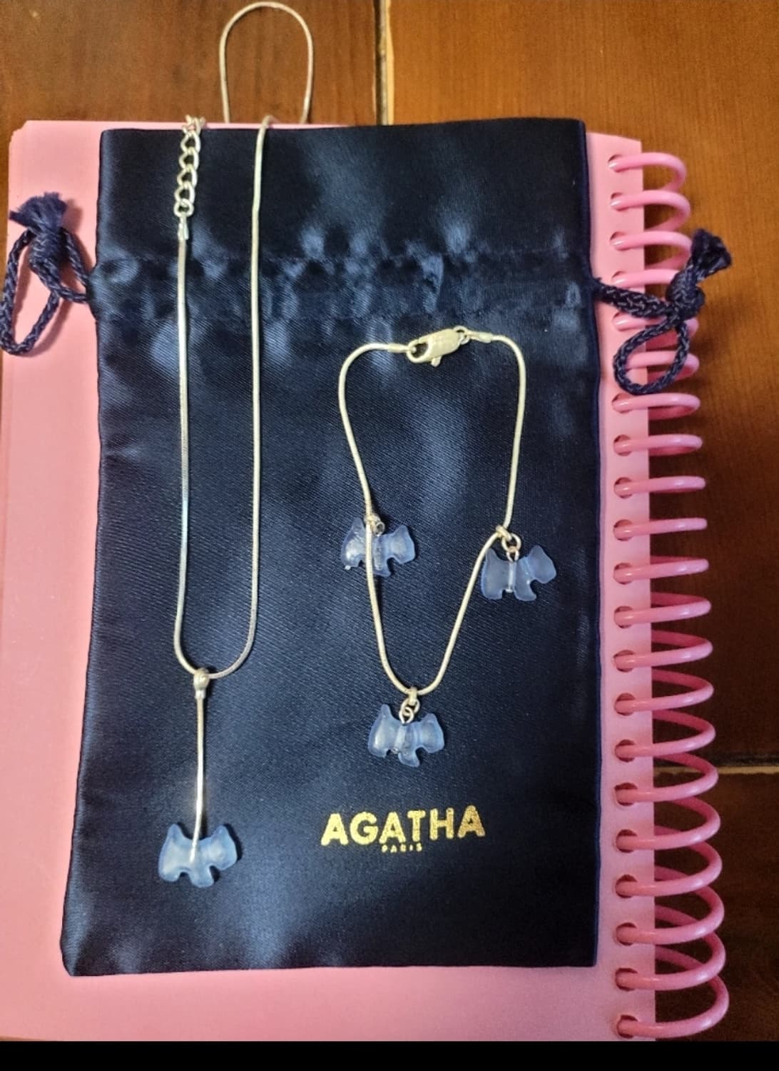 아가타 강아지 목걸이 팔찌 세트/ Agatha 상품이미지1