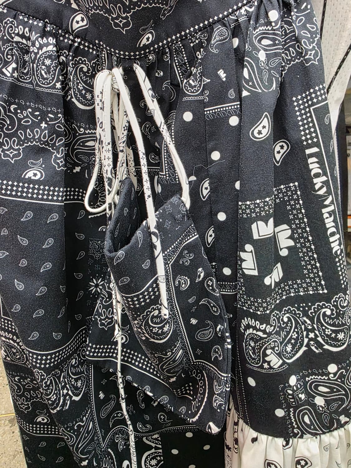 럭키마르쉐 나시 민소매 원피스 S 55 페이즐리 롱원피스 WM81 상품이미지6