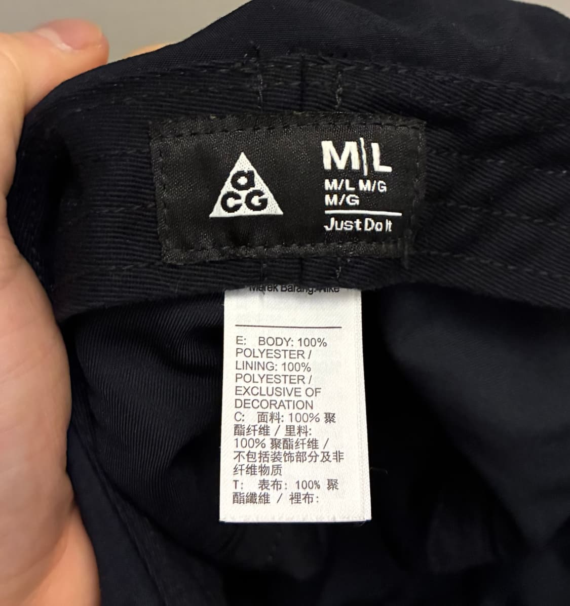 (M~L)나이키 ACG 그리드아이언 버킷햇 벙거지모자 블랙 상품이미지8