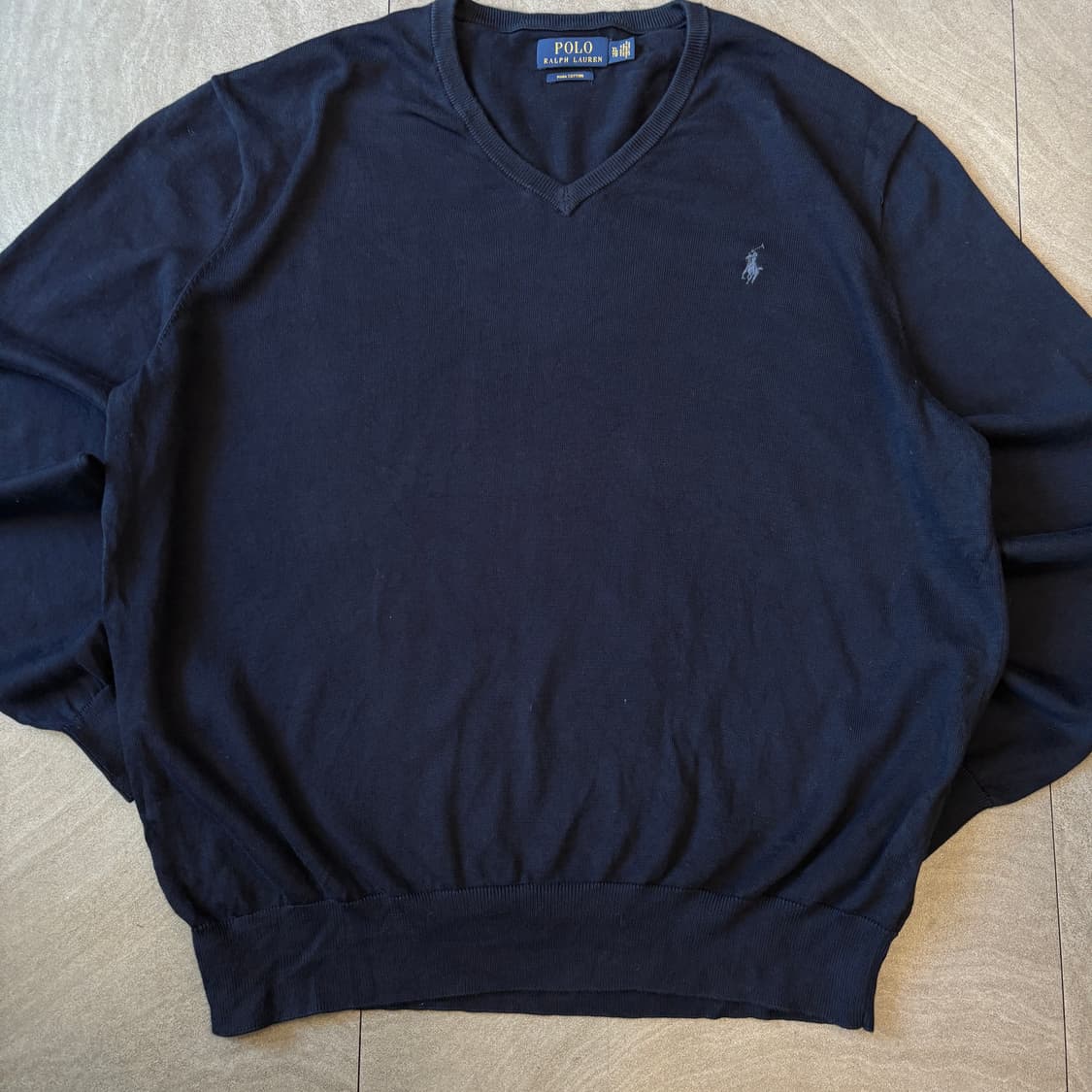 폴로 국내 매장 정품 네이비 피마 코튼 니트 상품이미지4