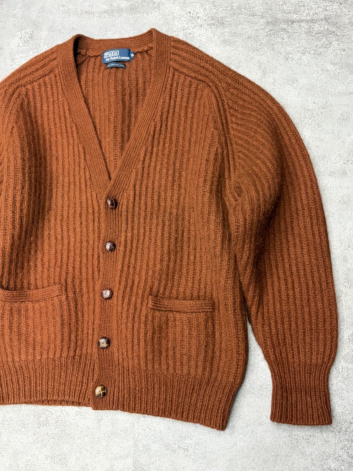 90s 폴로 랄프로렌 브라운 니트 가디건 상품이미지3