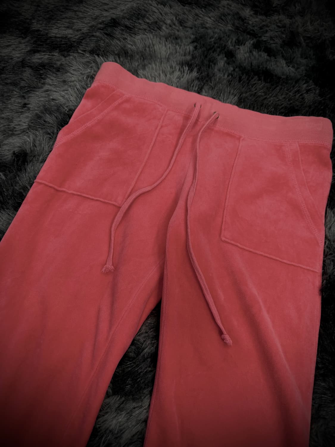 juicy Couture 벨벳 핑크 부츠컷 트랙팬츠 상품이미지4