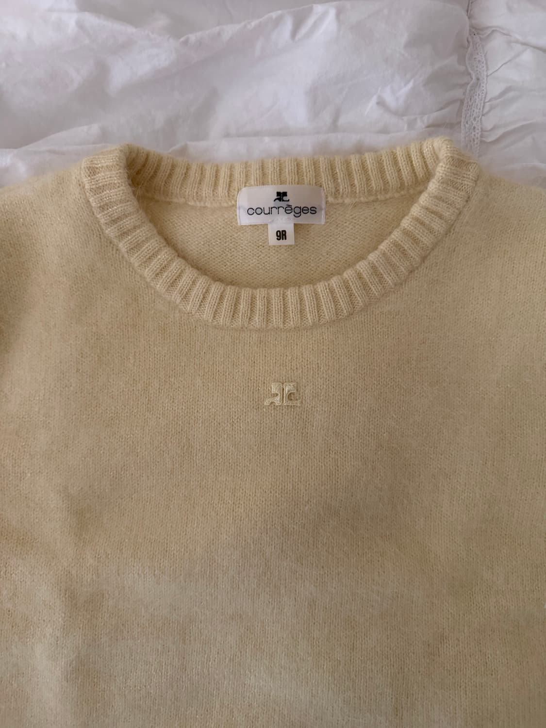 COURREGES 꾸레쥬 앙고라 반팔 니트 상품이미지3