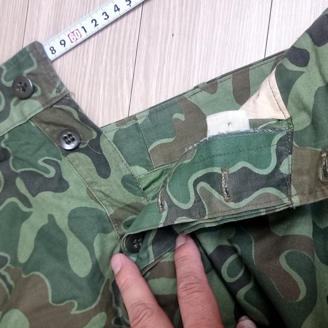 70년대 해병대 카모플라쥬 패턴 밀리터리 바지(30) 상품이미지6
