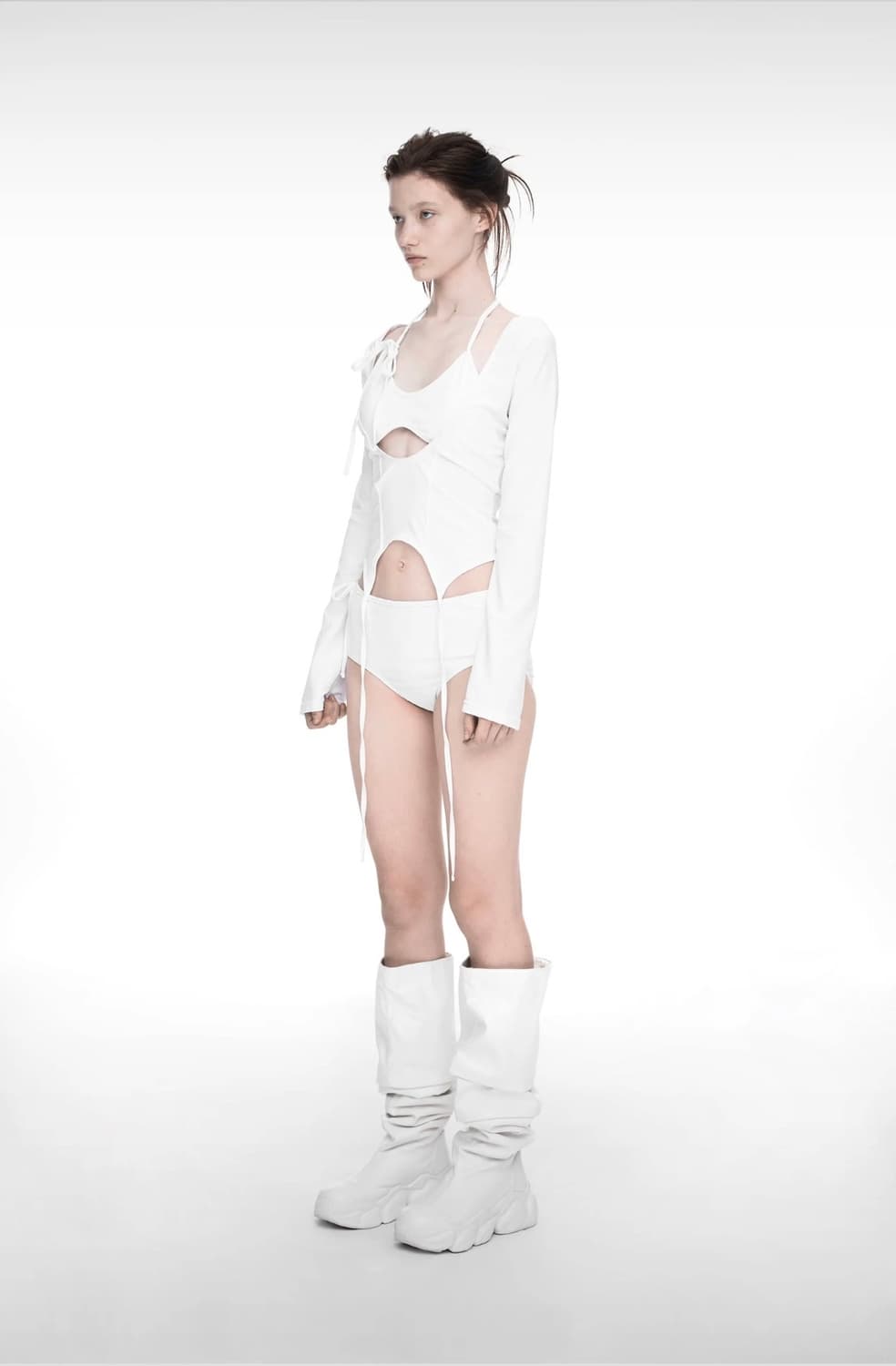 나체 NACHE 수영복 (garter swim suit white) 상품이미지3