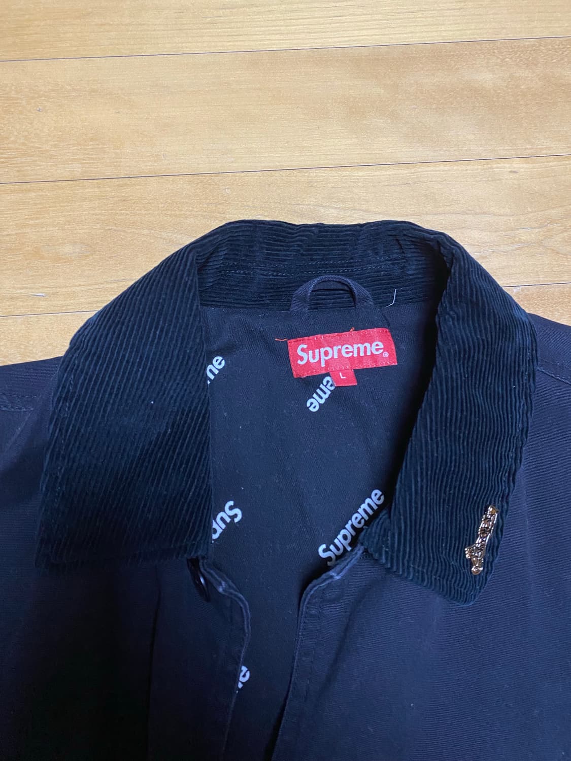 21SS 슈프림 반 코트 블랙 상품이미지2