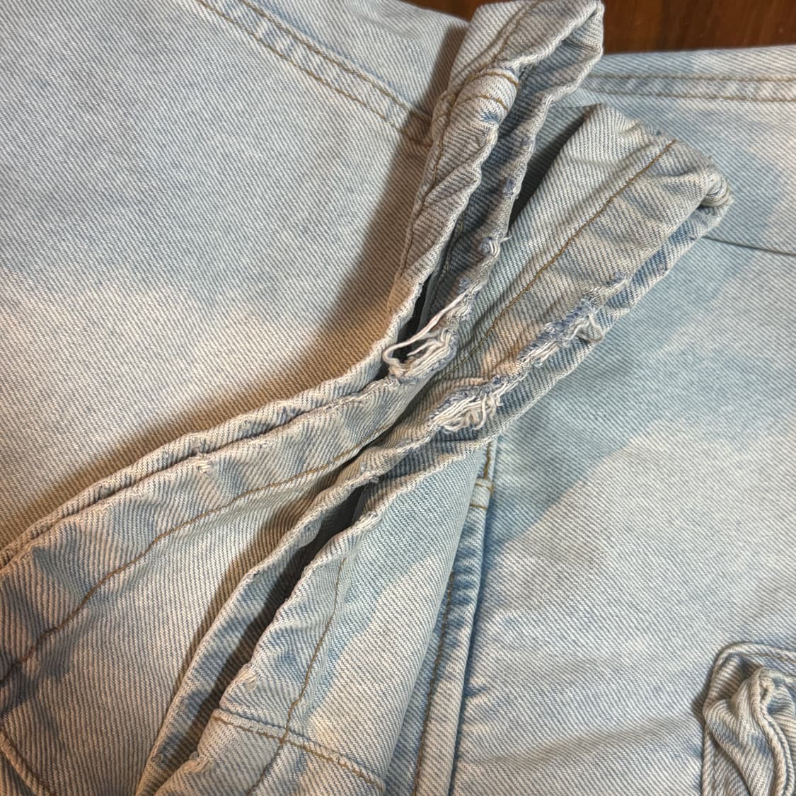 자라 유틸리티 카고 진 데님 팬츠 30 상품이미지5