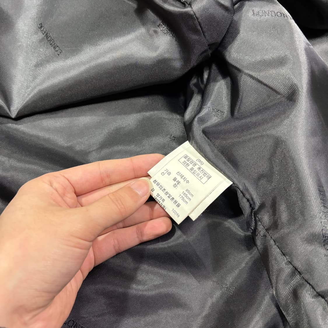 95-100 런던포그 블랙 양가죽 천연모피 무스탕 레더자켓 상품이미지8