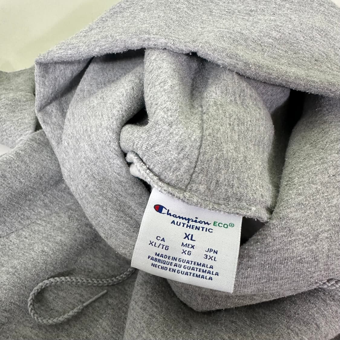 XL 챔피온 그레이 손목로고 스웻후드티 상품이미지4