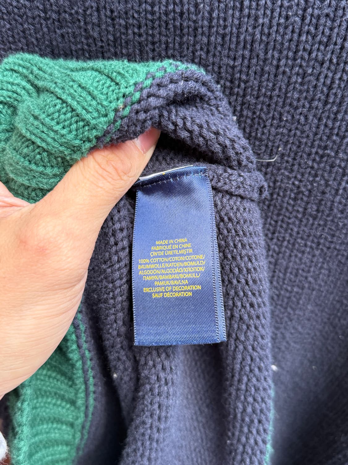 폴로 랄프로렌 네이비 니트 스웨터 상품이미지5