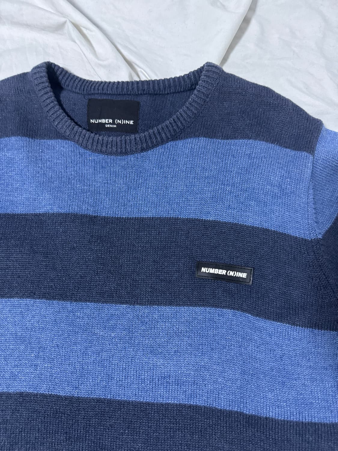 넘버나인 스트라이프 반팔 니트 상품이미지3