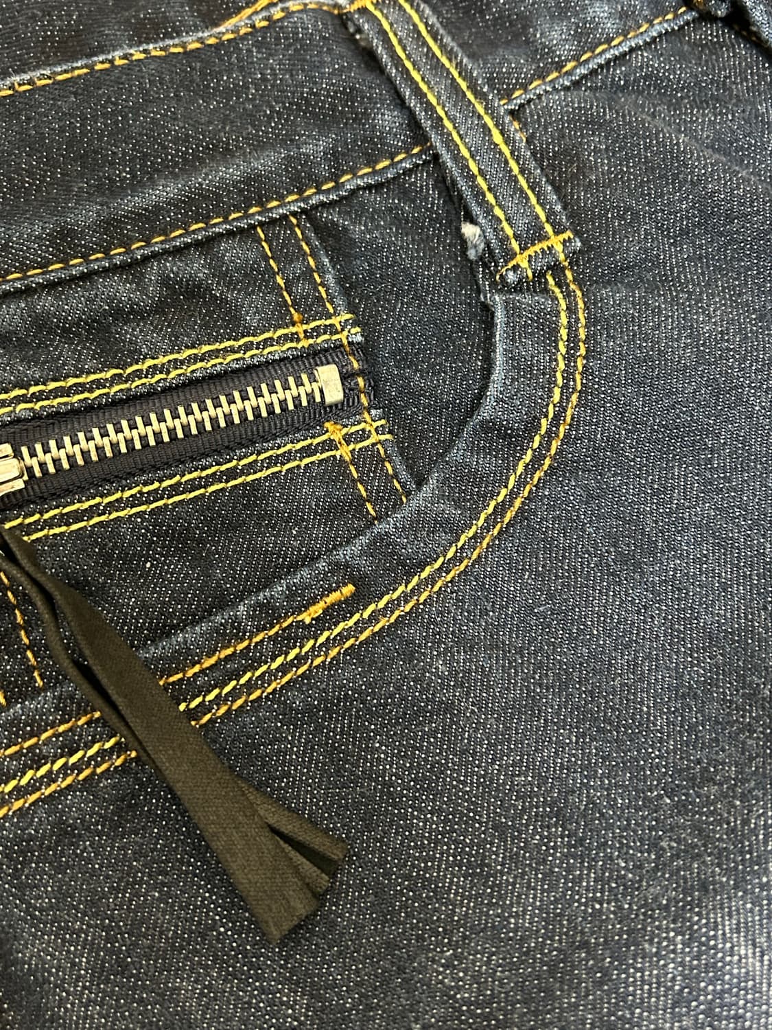 에비수 블루 프린팅 스트레이트핏 데님팬츠 상품이미지6