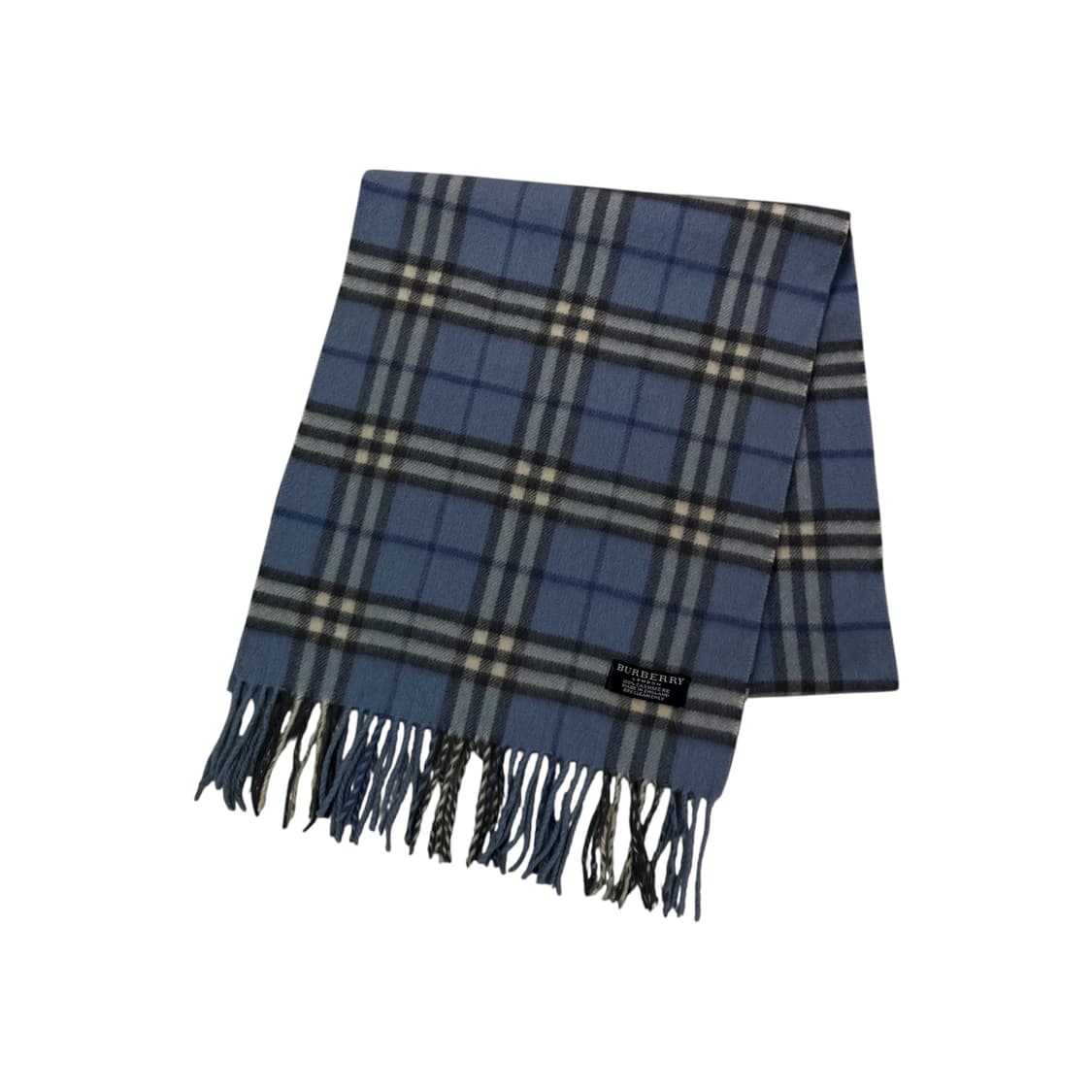 버버리 노바체크 스카이블루 캐시미어 머플러 상품이미지1