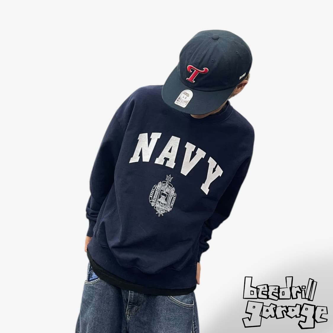 유니폼브릿지 NAVY 스웻셔츠 맨투맨 상품이미지1