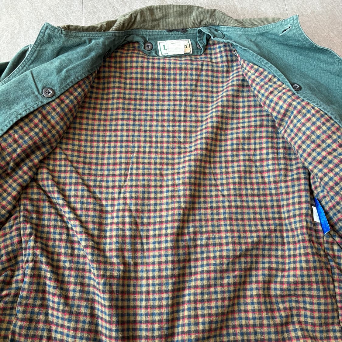 90s L.L.bean 엘엘빈 카키 헌팅 자켓 상품이미지8