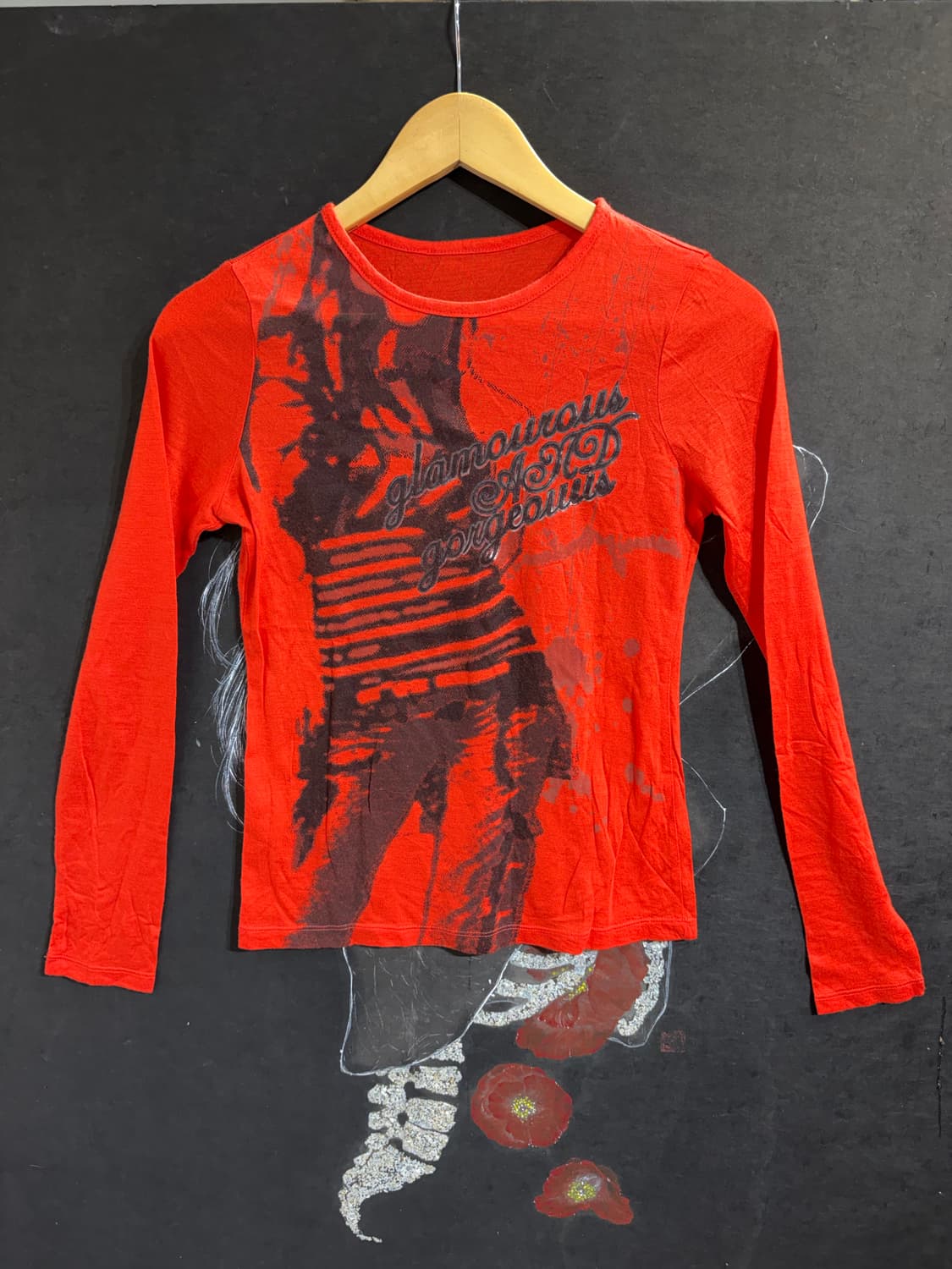 JPN 일본빈티지 와투케 펑크 프린팅 롱슬리브 긴팔티 os 상품이미지6