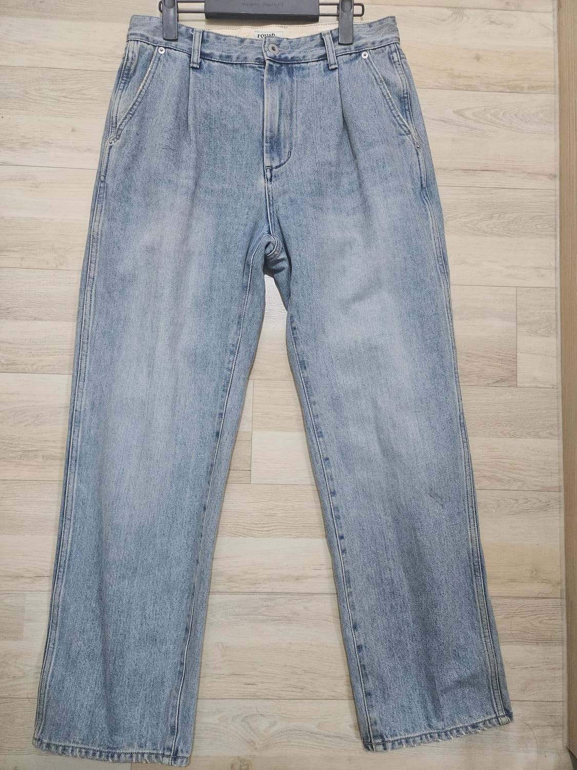 [1] 러프사이드 드레이프 데님 블리치 상품이미지1