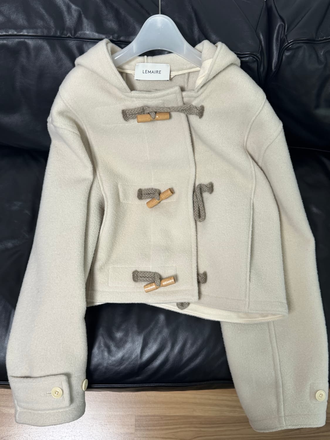 LEMAIRE 르메르 아이보리색 더플 코트 34사이즈 상품이미지1