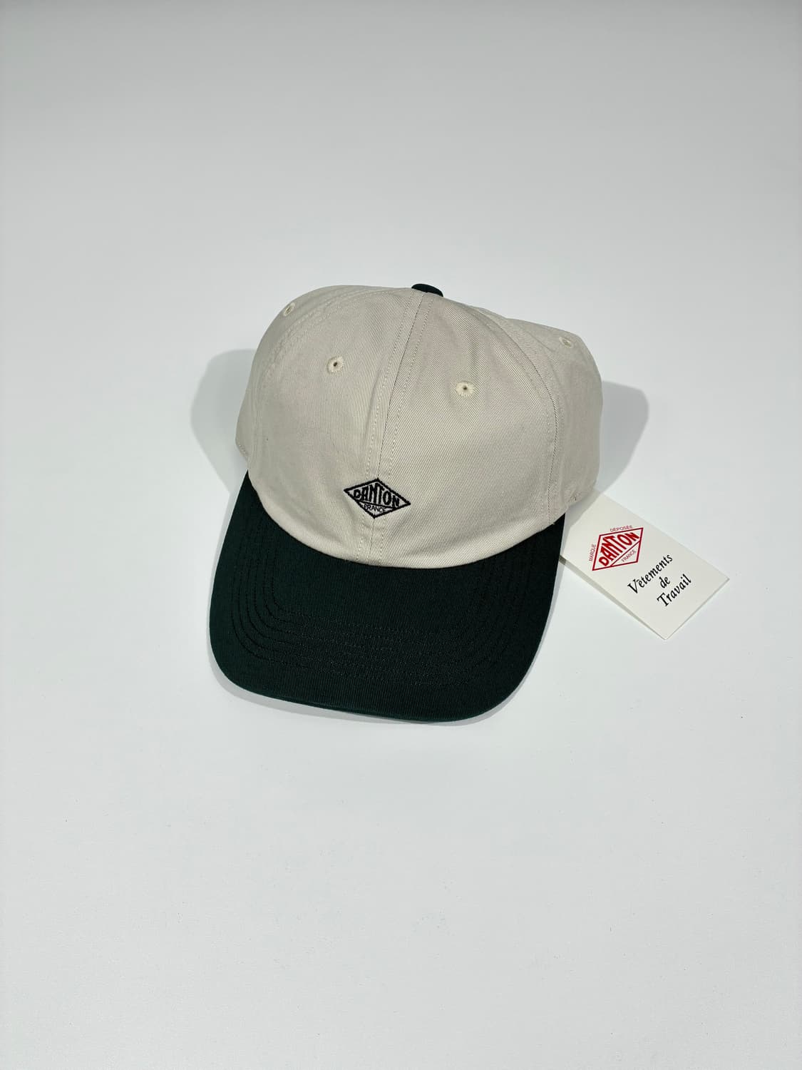 DANTON 단톤 투톤 6패널 볼 캡 아이보리/그린 상품이미지1