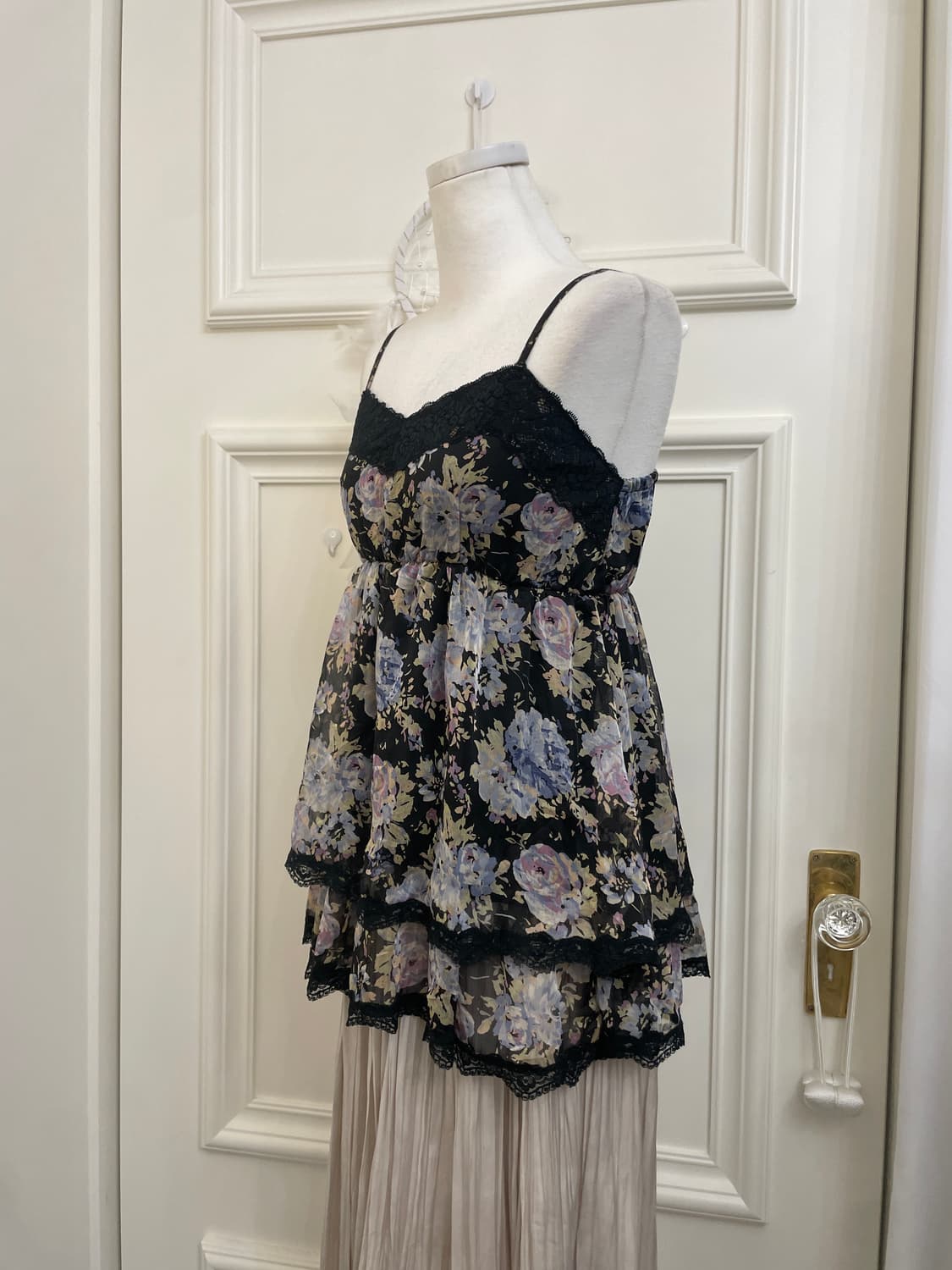 black crochet crop cardigan&flower lace 상품이미지9