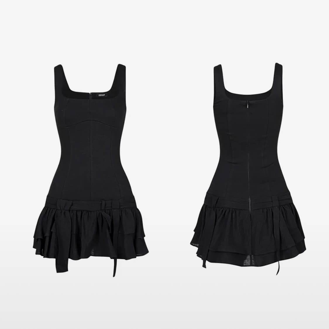 오도어 Shaped dress - Black 드레스 상품이미지2