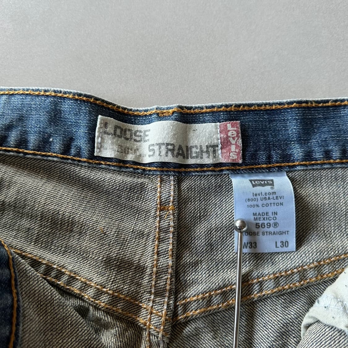 [33인치]리바이스 Levi's 569 루즈 스트레이트 데님 팬츠 상품이미지7