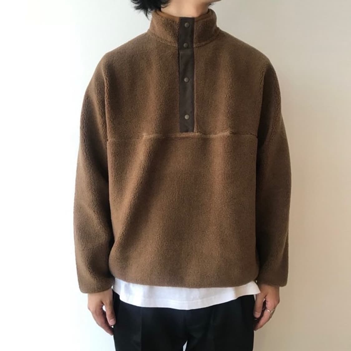 그라프페이퍼 울 플리스 풀오버 후리스 신칠라 상품이미지9