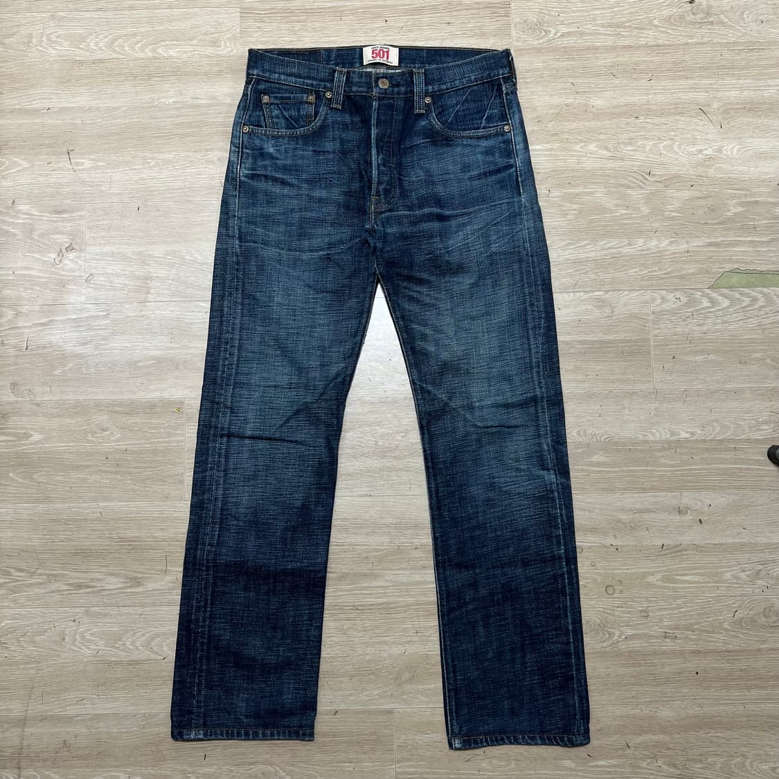 리바이스 501 오리지널 스트레이트 데님진 청바지 [중청] W30/L32 상품이미지1