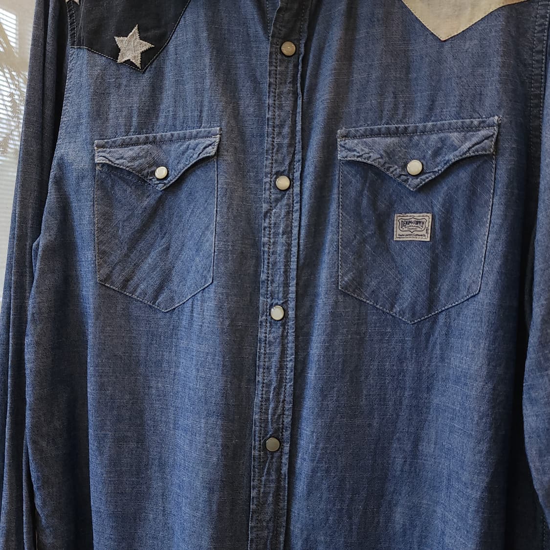 폴로 데님앤서플라이 성조기 샴브레이 워크셔츠 L 상품이미지6