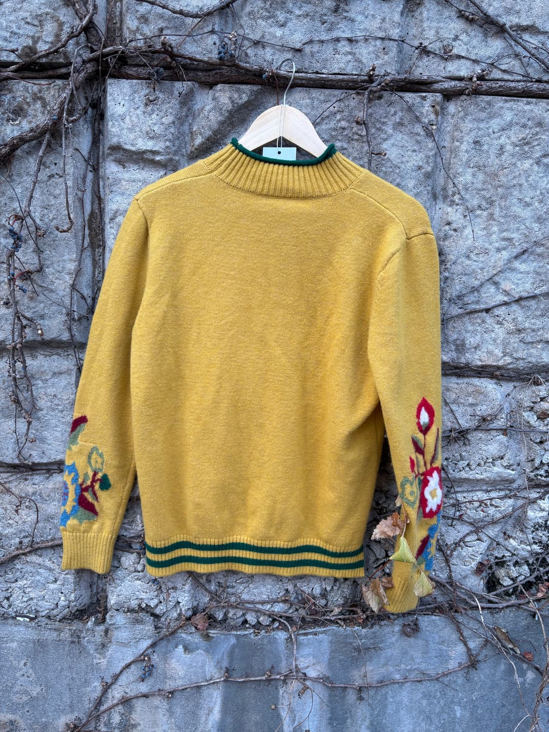 빈티지 여성 모리 보헤미안 꽃 스웨터 니트  상품이미지2