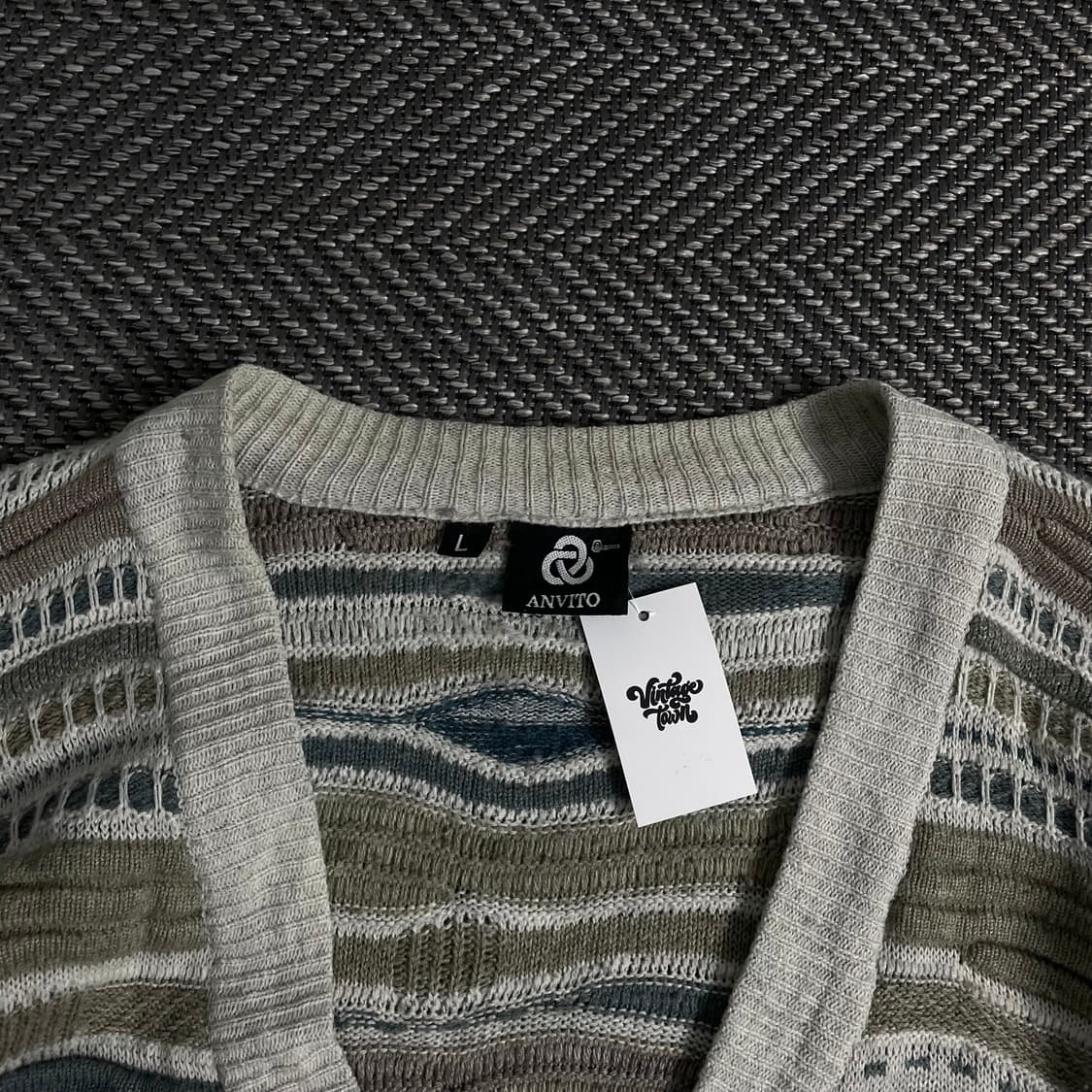 이태리 빈티지 아카이브 케이블 패턴 가디건o 3239 상품이미지4