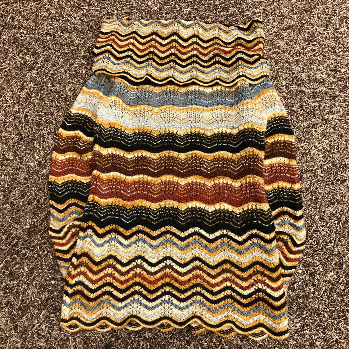 미쏘니 모헤어 오프숄더 폴드오버넥 니트  상품이미지1