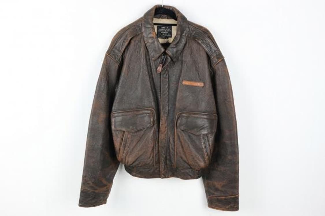 90‘s AVIREX 가죽자켓 상품이미지1