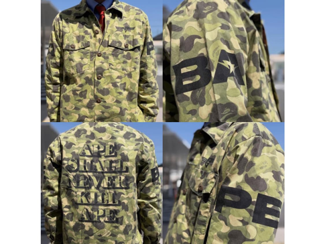 [A BATHING APE] 베이프 ABC 카모 밀리터리 셔츠! 상품이미지10