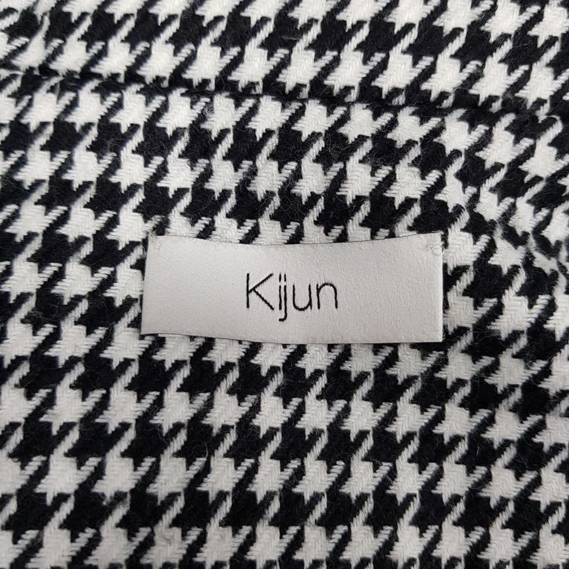 Kijun 기준 하운드투스 패턴 덕다운 패딩 M사이즈 상품이미지8