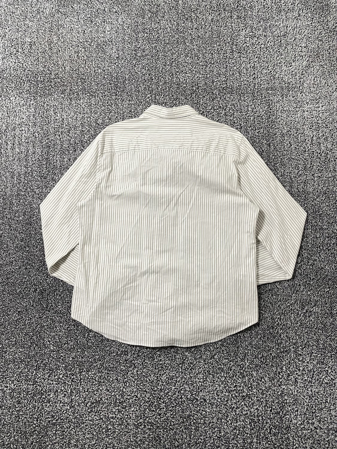 빈티지9. 브룩스브라더스 옥스포드 스트라이프 셔츠 그레이 화이트 상품이미지3