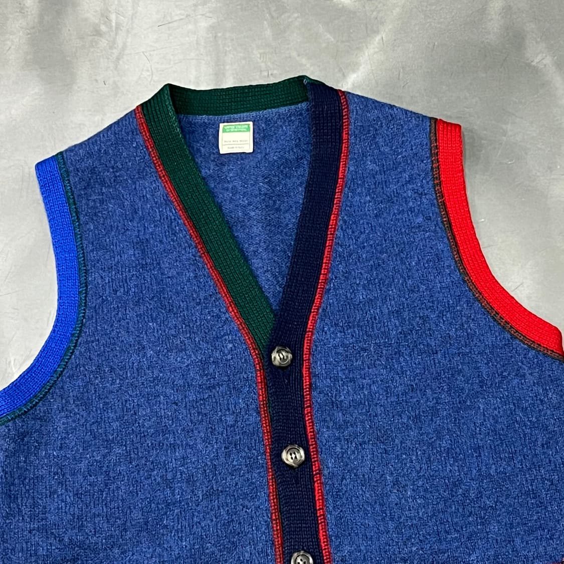  베네통 배색 울 니트 베스트 y14786 상품이미지3