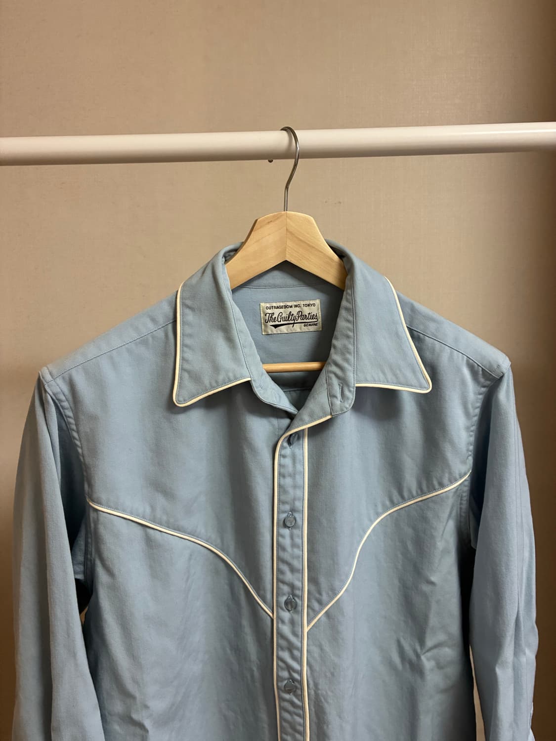 [M]와코마리아 22시즌 웨스턴셔츠 블루 상품이미지1