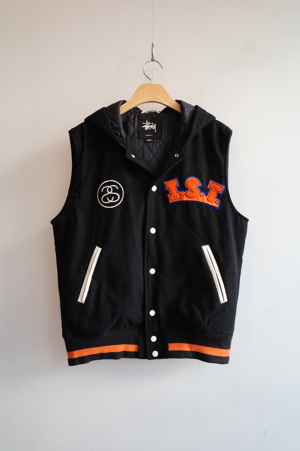 Stussy I.S.T 패치워크 스냅 베스트 상품이미지1