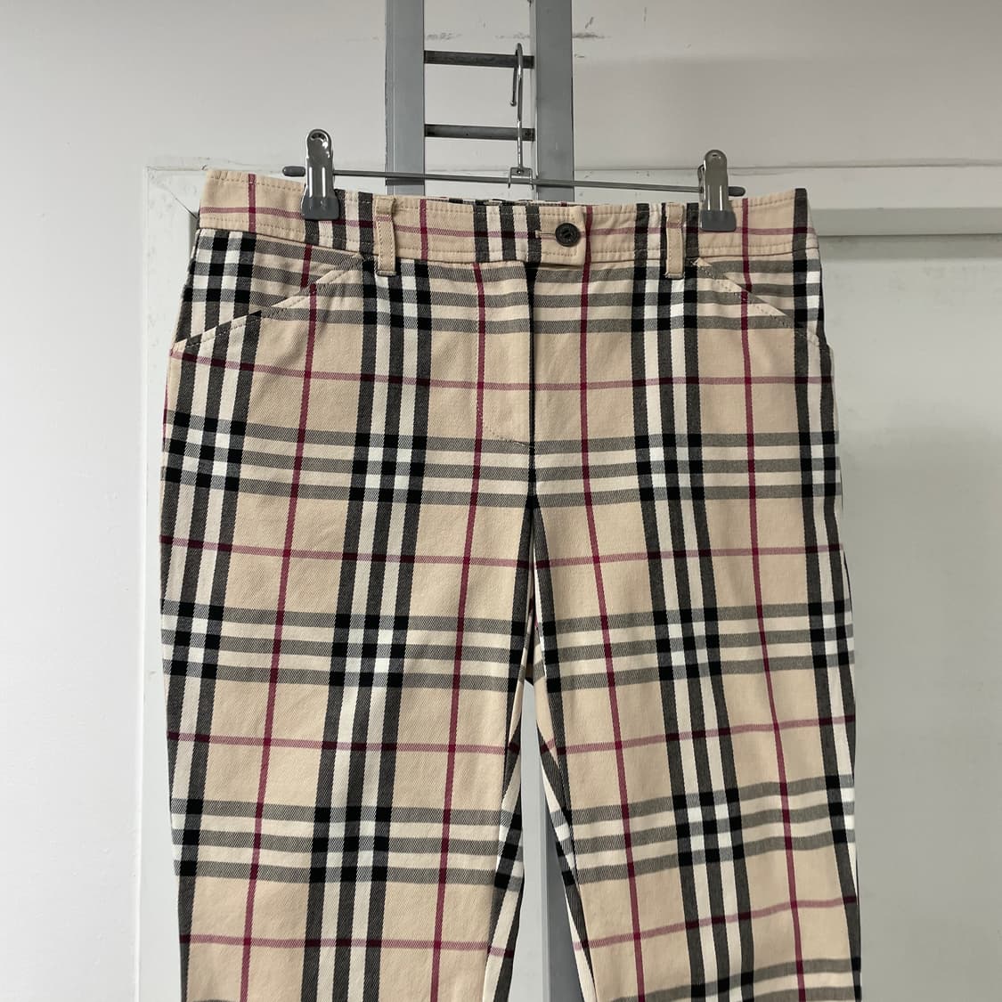버버리 노바 체크 팬츠 베이지 38(W) 상품이미지2