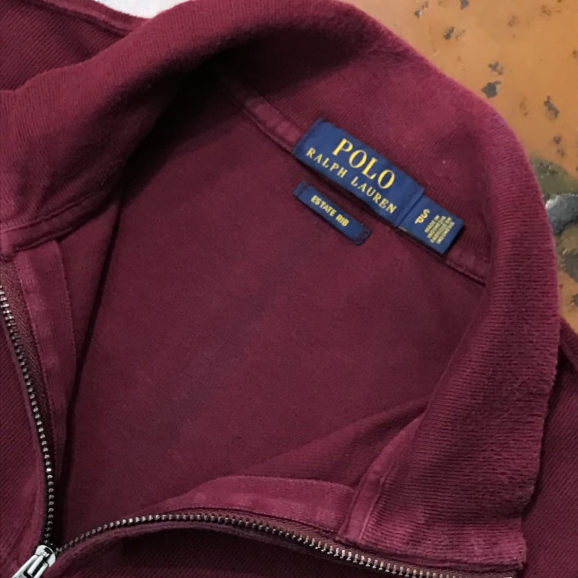 폴로랄프로렌 버건디 코튼 반집업 풀오버 남성 105 사이즈 상품이미지4